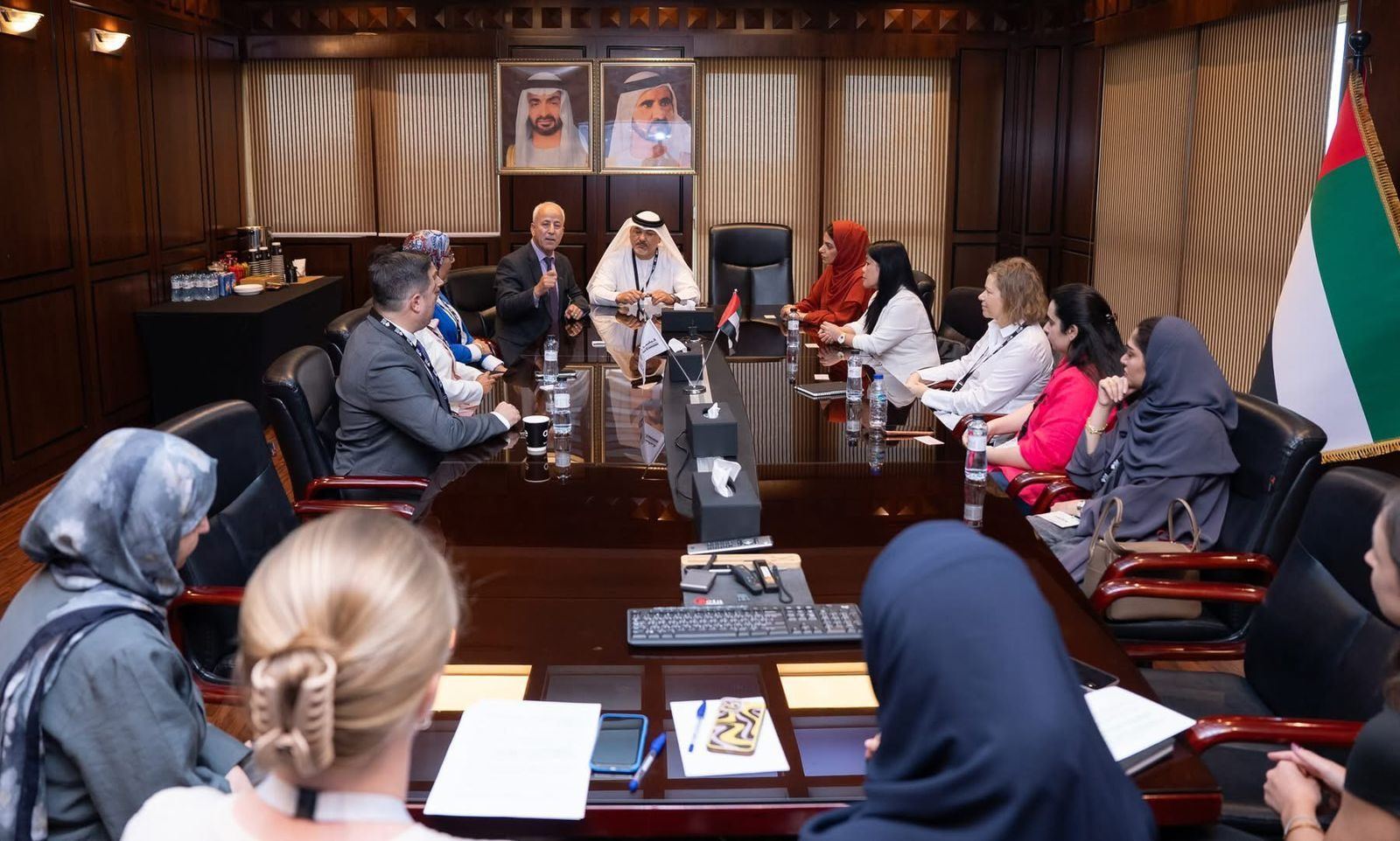 Boardroom meeting during MoU ceremony